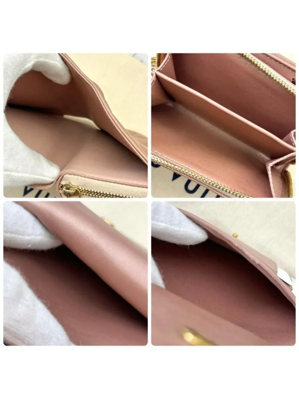 Louis Vuitton Monogram Embossed Portefeuille Lou Fold Wallet